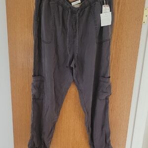 C&C California Charcoal Ankle Cargo Pants